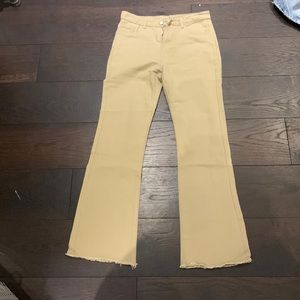 Tan flared jeans (never worn)